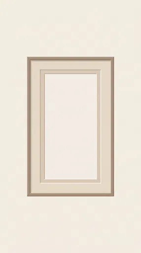 Minimal Beige Vertical Picture Frame Mockup