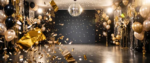 Gold and Black Luxury Party Background