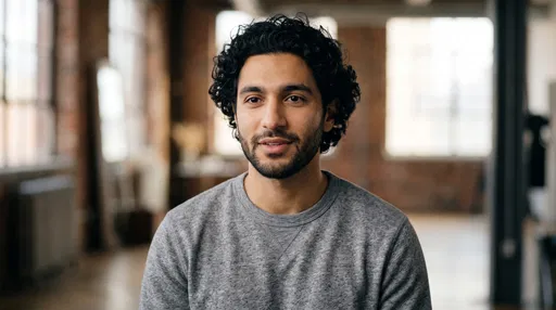 Young Man Portrait in Studio Loft
