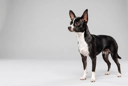 Black and White Chihuahua Studio Portrait
