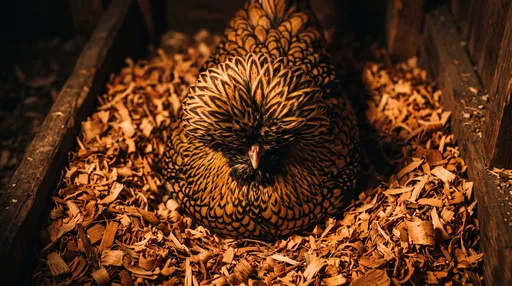 Golden Laced Polish Hen Nesting