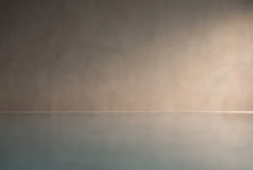 Minimalist Plaster Wall and Water Reflection