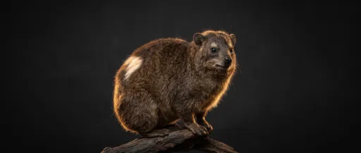 Studio Portrait of Southern Tree Hyrax