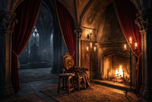 Cozy Gothic Alcove and Throne Room