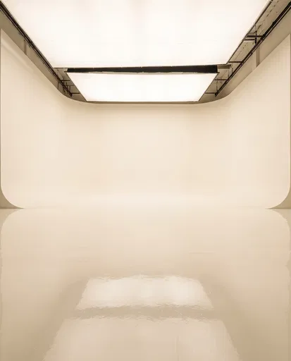 Empty Warm White Cyclorama Photography Studio