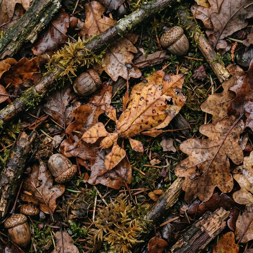 Camouflaged Leaf Insect on Forest Floor