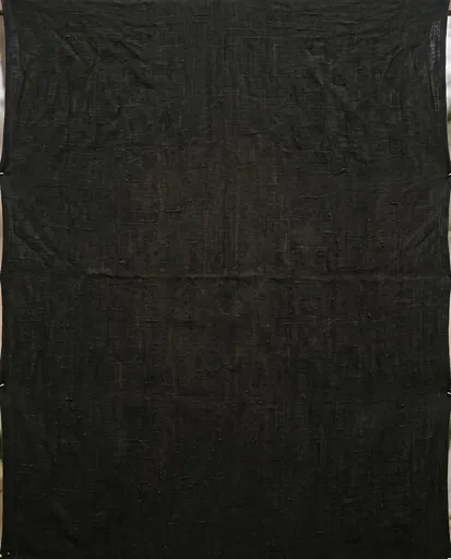 Dark Charcoal Woven Linen Fabric Texture