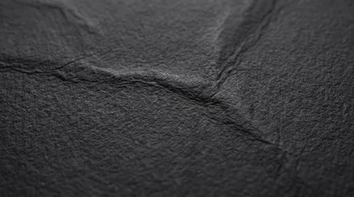 Macro Charcoal Black Crinkled Paper Texture
