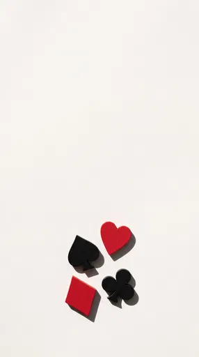 Playing Card Suit Symbols With Copy Space