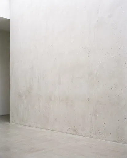 Minimalist Off-White Microcement Gallery Wall