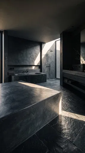 Dark Moody Slate Luxury Bathroom