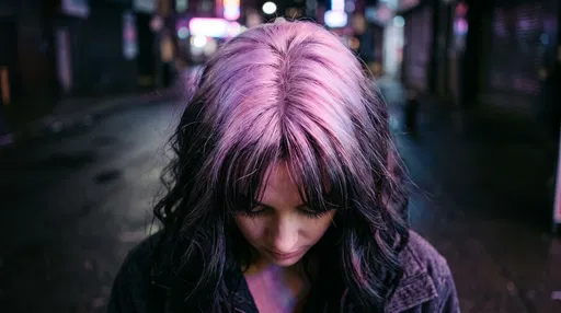 Woman With Pastel Ghost Root Hair