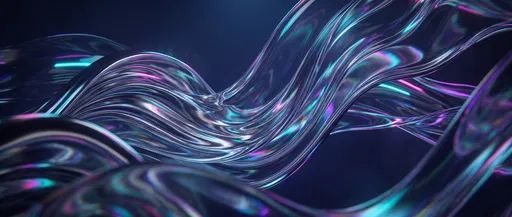 Abstract Glass and Liquid Chrome Waves