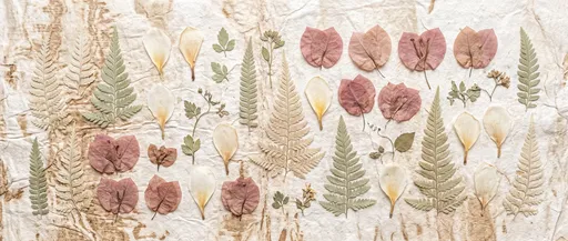Pressed Hawaiian Botanicals Flat Lay on Cloth