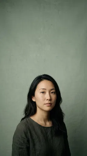 Studio Portrait of East Asian Woman