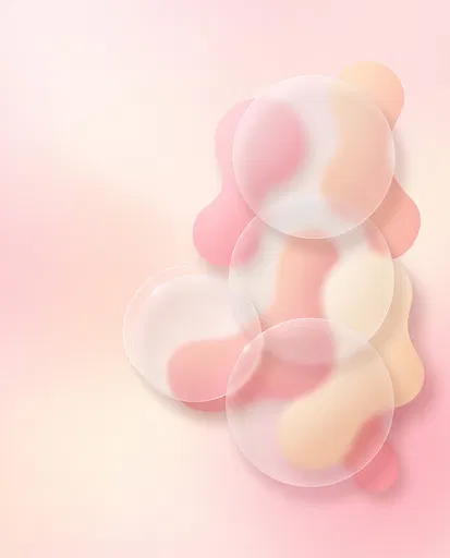 Pastel Pink Frosted Glass Abstract Background