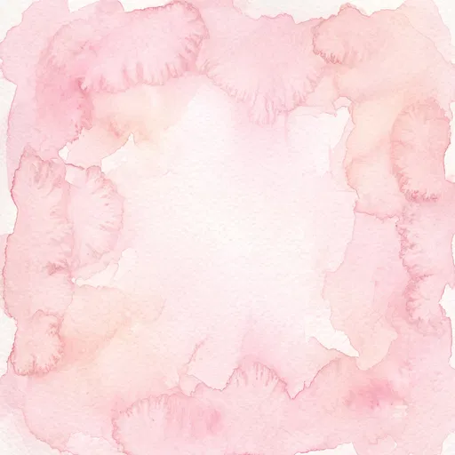 Soft Pink Watercolor Frame Background