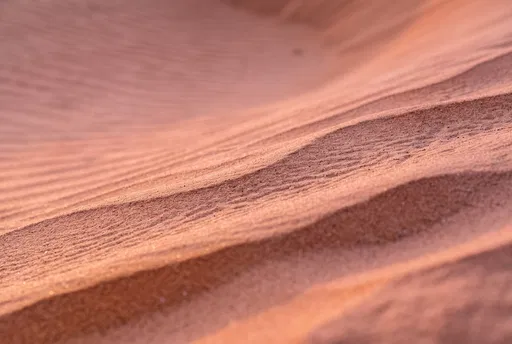 Macro Pink Desert Sand Ripples