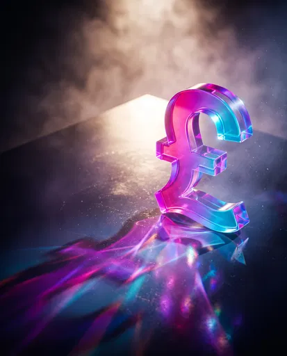 Translucent Acrylic British Pound Symbol