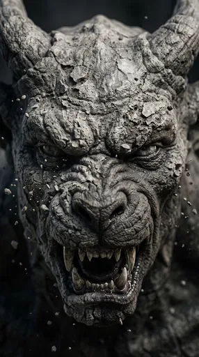 Awakening Stone Gargoyle Beast Close-Up