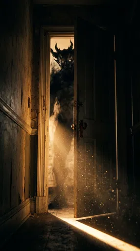 Shadow Demon Peering Through Doorway