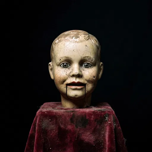 Cracked Porcelain Ventriloquist Dummy Head