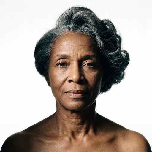 Studio Portrait of Older Woman