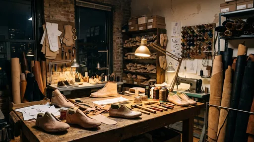 Cozy Late Night Custom Shoemaking Workshop