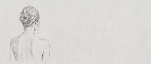 Pencil Sketch of Woman's Back