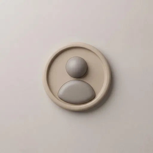 Minimalist 3D User Profile Icon