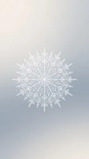 White Frost Mandala Crystal Vertical Wallpaper