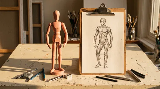 Artist Mannequin and Anatomical Figure Sketch