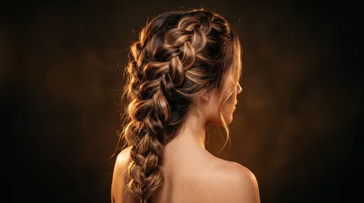 Woman With Caramel Balayage French Braid