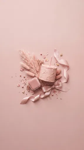 Blush Pink Birthday Flat Lay Arrangement