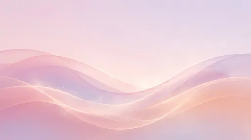 Soft Pastel Translucent Waves Background