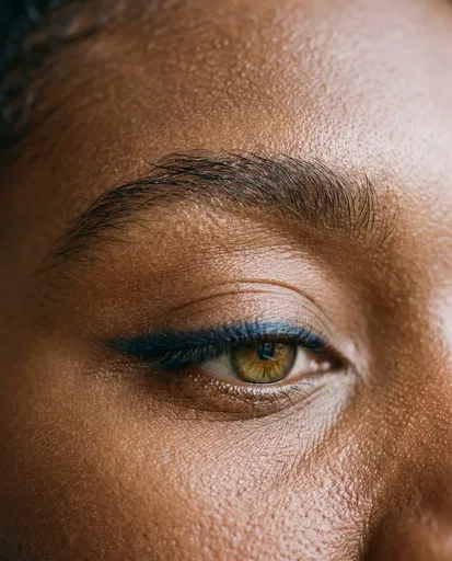 Macro Close-Up of Hazel Eye