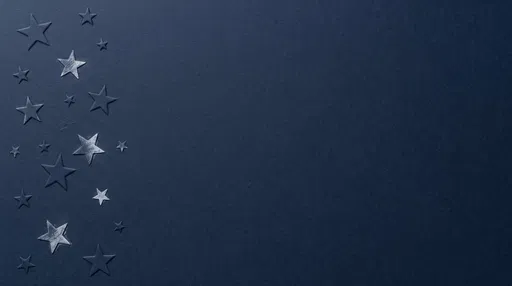 Navy Paper Background With Embossed Stars