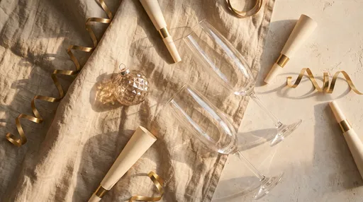 Golden Hour New Year Flat Lay