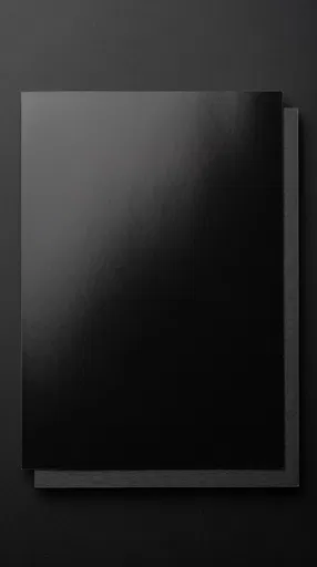 Glossy Black Paper Mockup on Cardstock