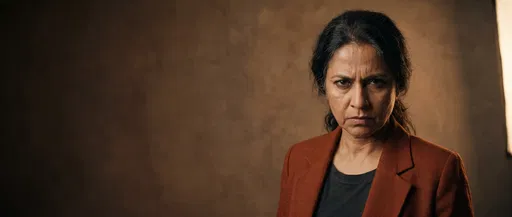 Stern Middle-Aged Woman Portrait