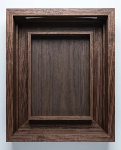 Dark Walnut Recessed Shadowbox Frame