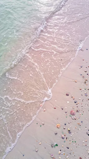 Pastel Ocean Tide on Shell Beach