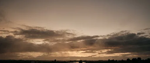 Moody Sepia Sunset Sky Panorama