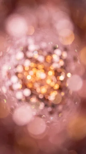Pastel Pink and Rose Gold Bokeh Background