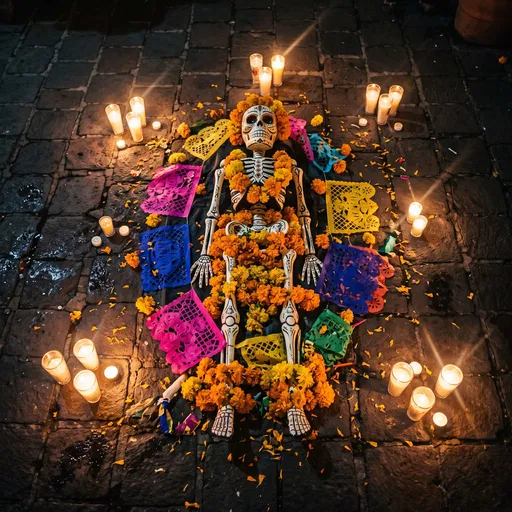 Day of the Dead Skeleton Display