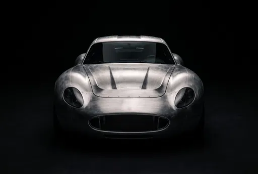Brushed Aluminum Sports Coupe in Dark Studio