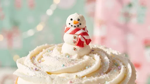 Frosting Snowman on Buttercream Swirl