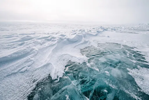 Wind-Carved Snow and Glacial Ice