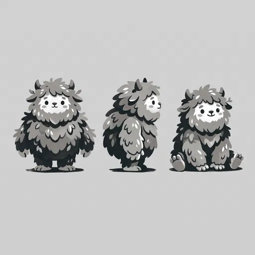 Monochrome Yeti Cub Character Sheet