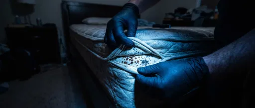 Inspector Finding Bed Bugs in Mattress